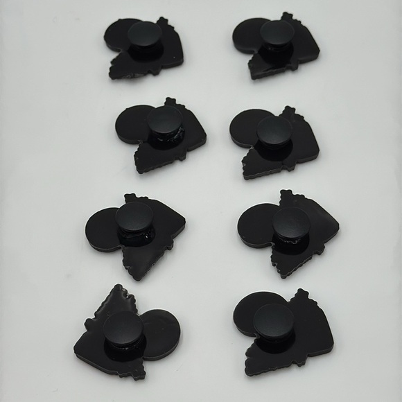 8 PCS Skull ‘Till Death’ Shoe Charms (Shoe Decoration Pins) - Picture 3 of 4